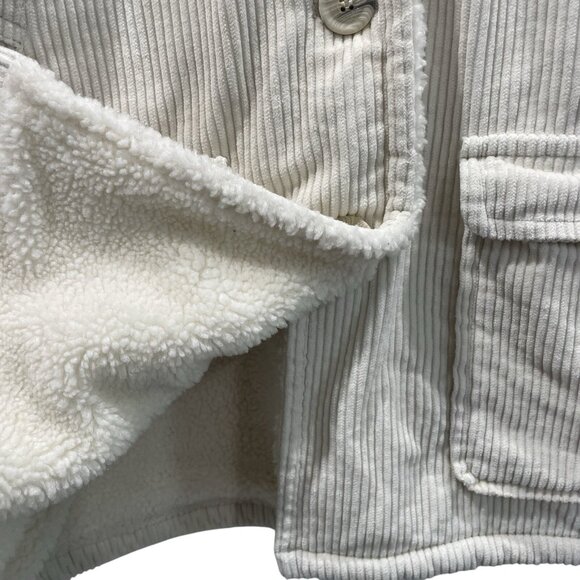 Marvin Richards Corduroy Jacket Womens L Sharpa Lined Preppy Gorpcore 90s Y2K - Picture 4 of 7